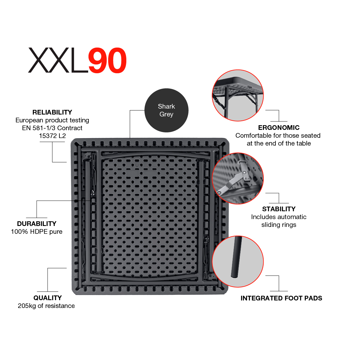 Zown New Classic - klapbord XXL 90x90 cm