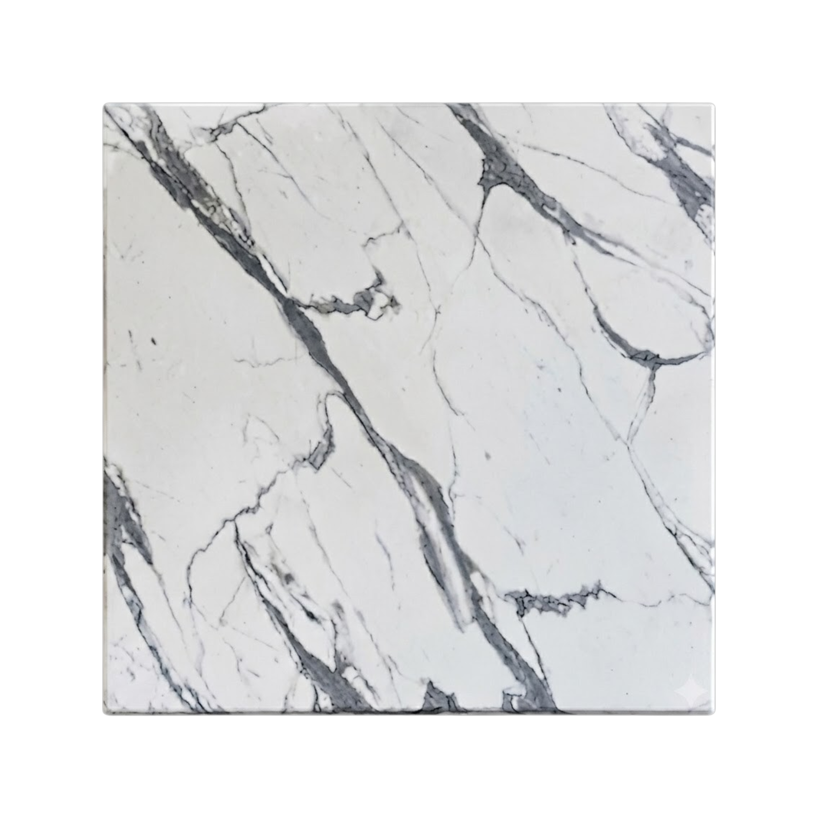 Carrara marmorlook bordplade firkantet