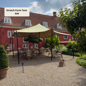 Stretch tent 6x9m -SAND - Komplet