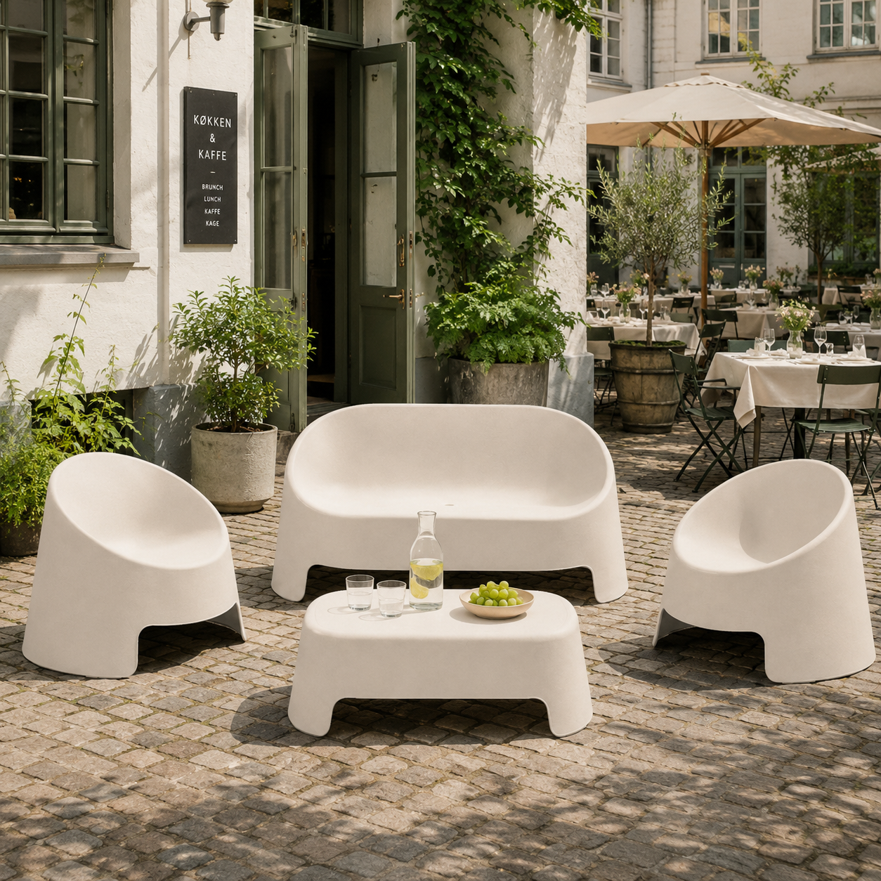 Cafépakke Lounge | Lys-grå