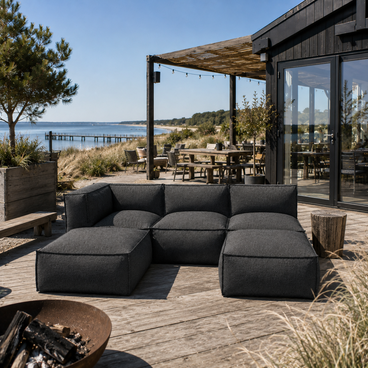 Cozy Lounge Family | Mørk grå