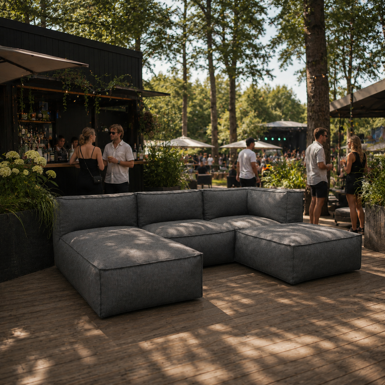 Cozy Lounge Retreat | Mørk grå