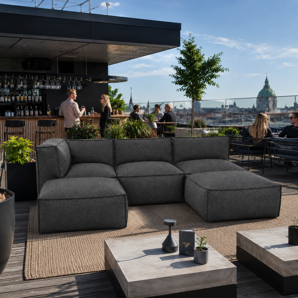 Cozy Lounge Family | Mørk grå