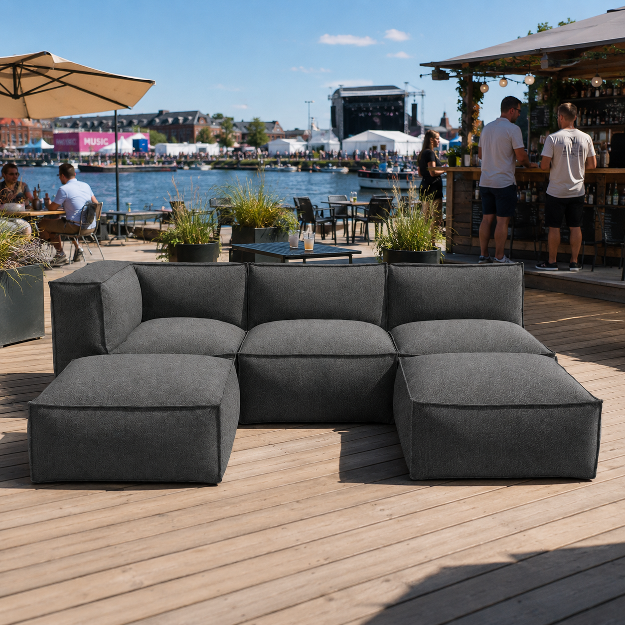 Cozy Lounge Family | Mørk grå