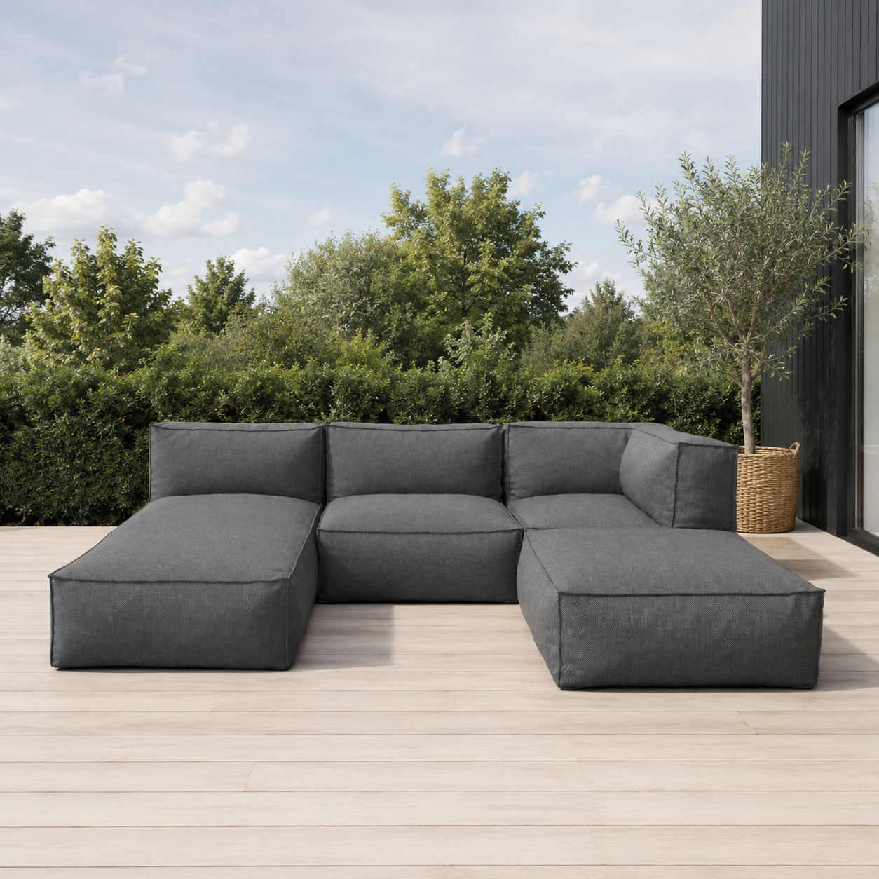 Cozy Lounge Retreat | Mørk grå