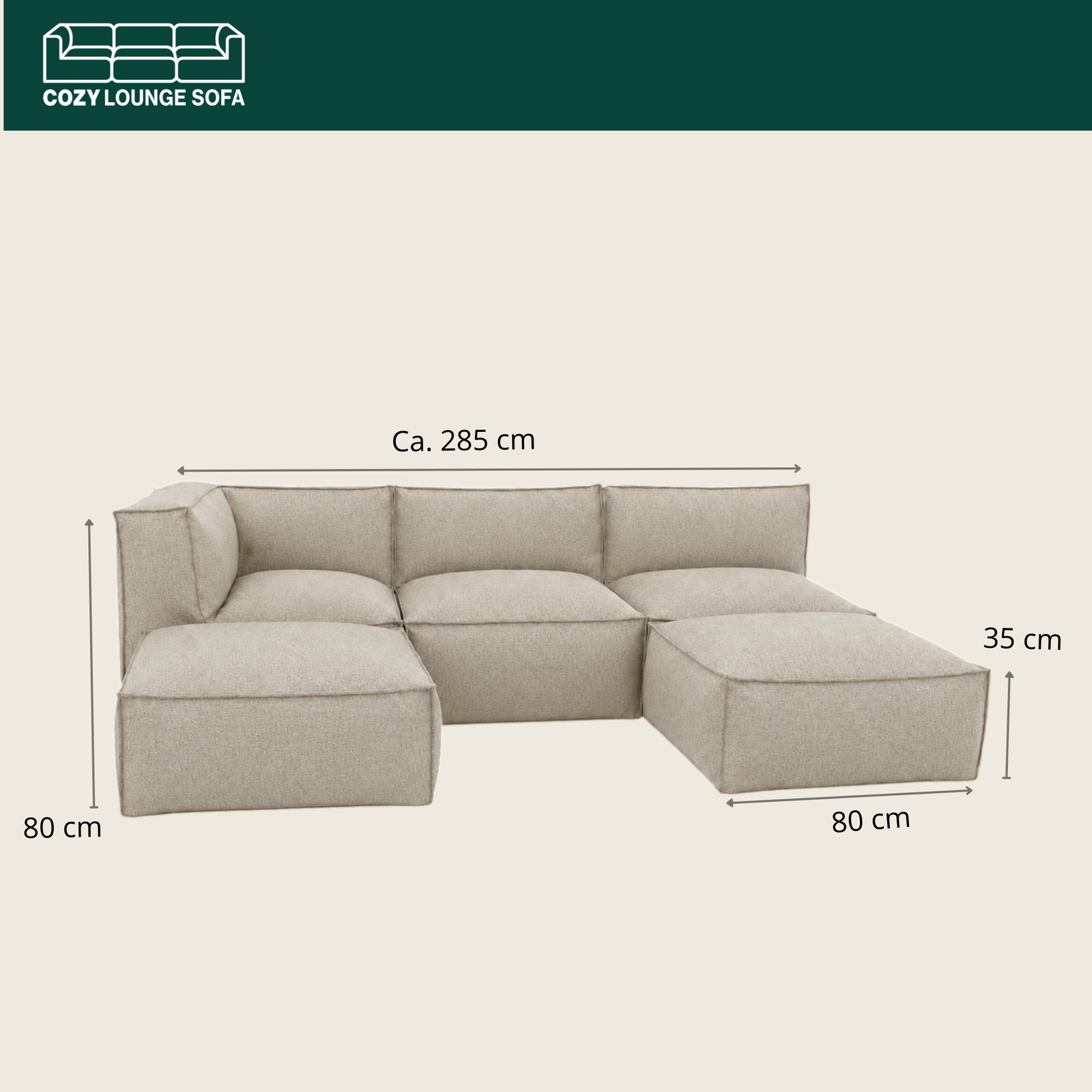 Cozy Lounge Family | Taupe