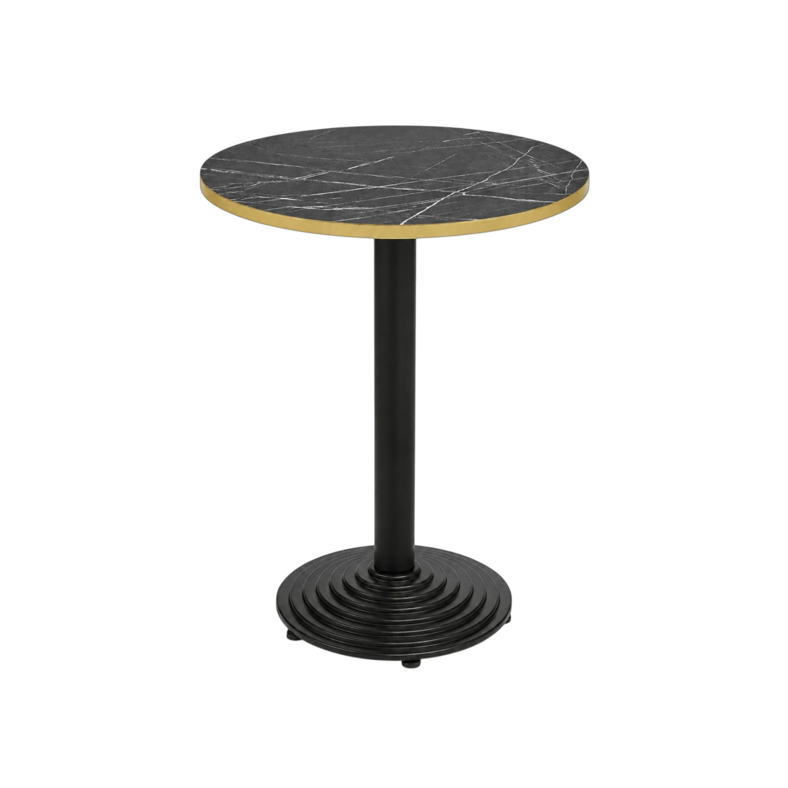 Black Pietro Grigio bordplade rund Lamidur