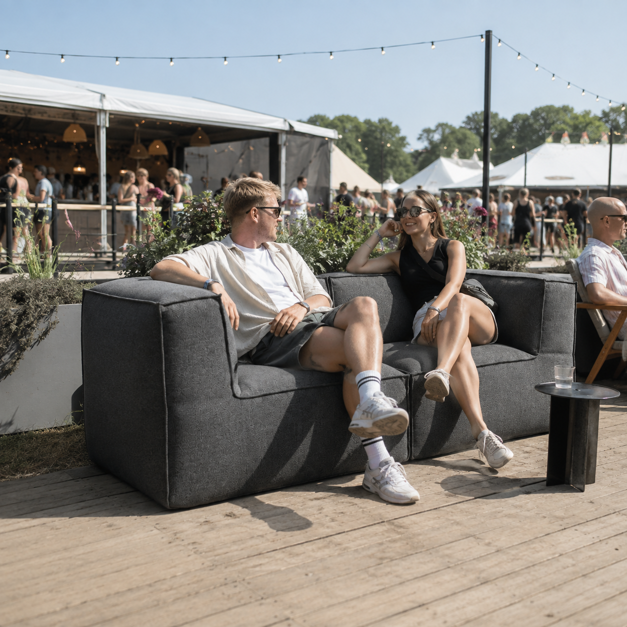 Cozy Lounge Twin | Mørk grå