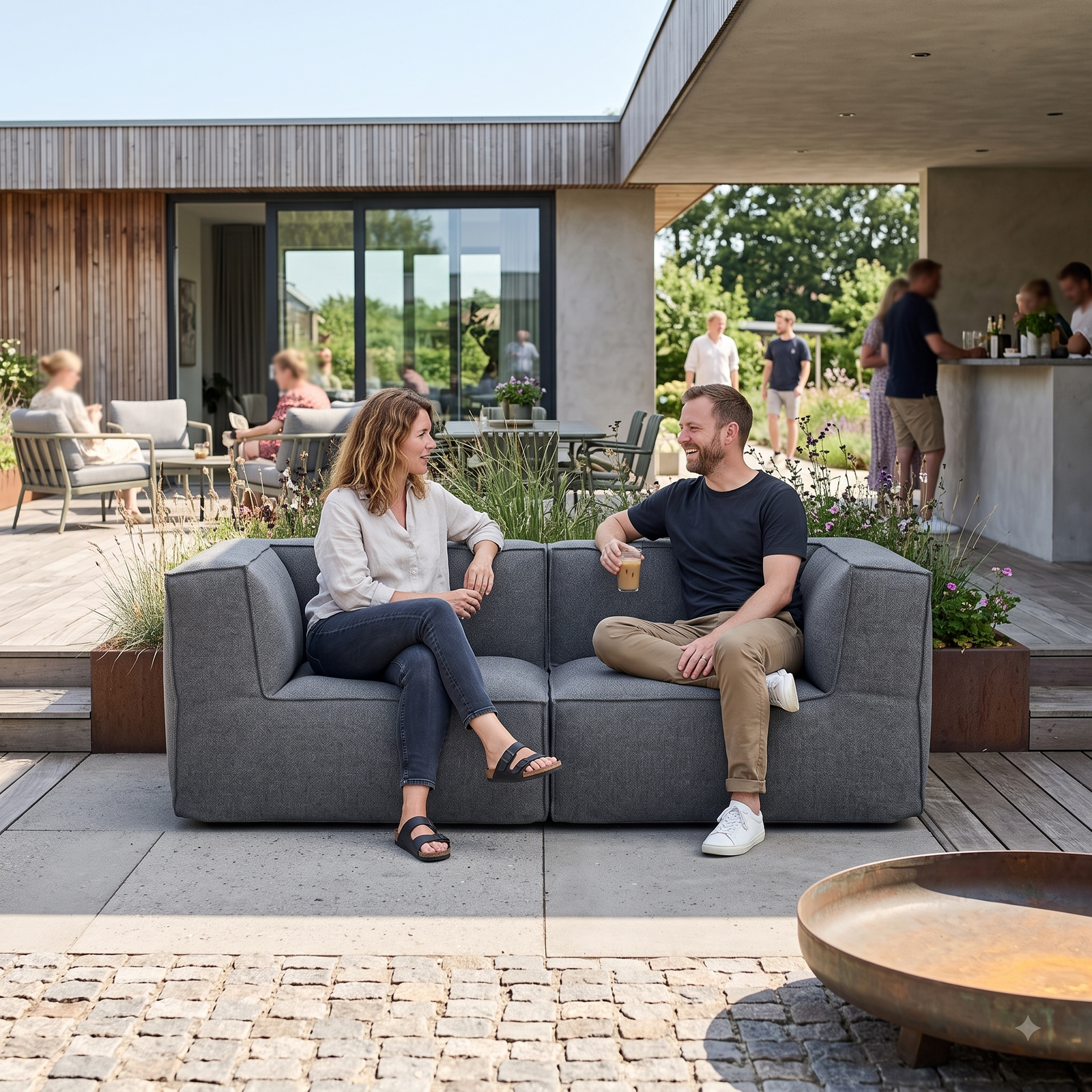Cozy Lounge Twin | Mørk grå