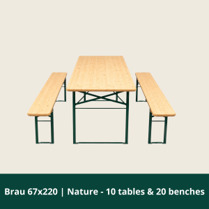 Brau Bænk 220x25 cm