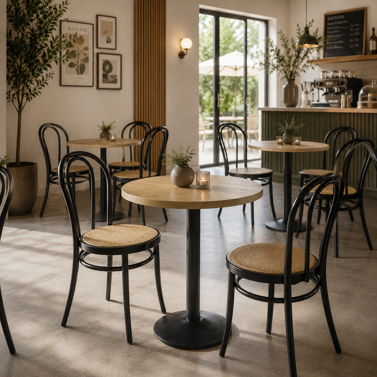 Cognac Oak bordplade rund Lamidur