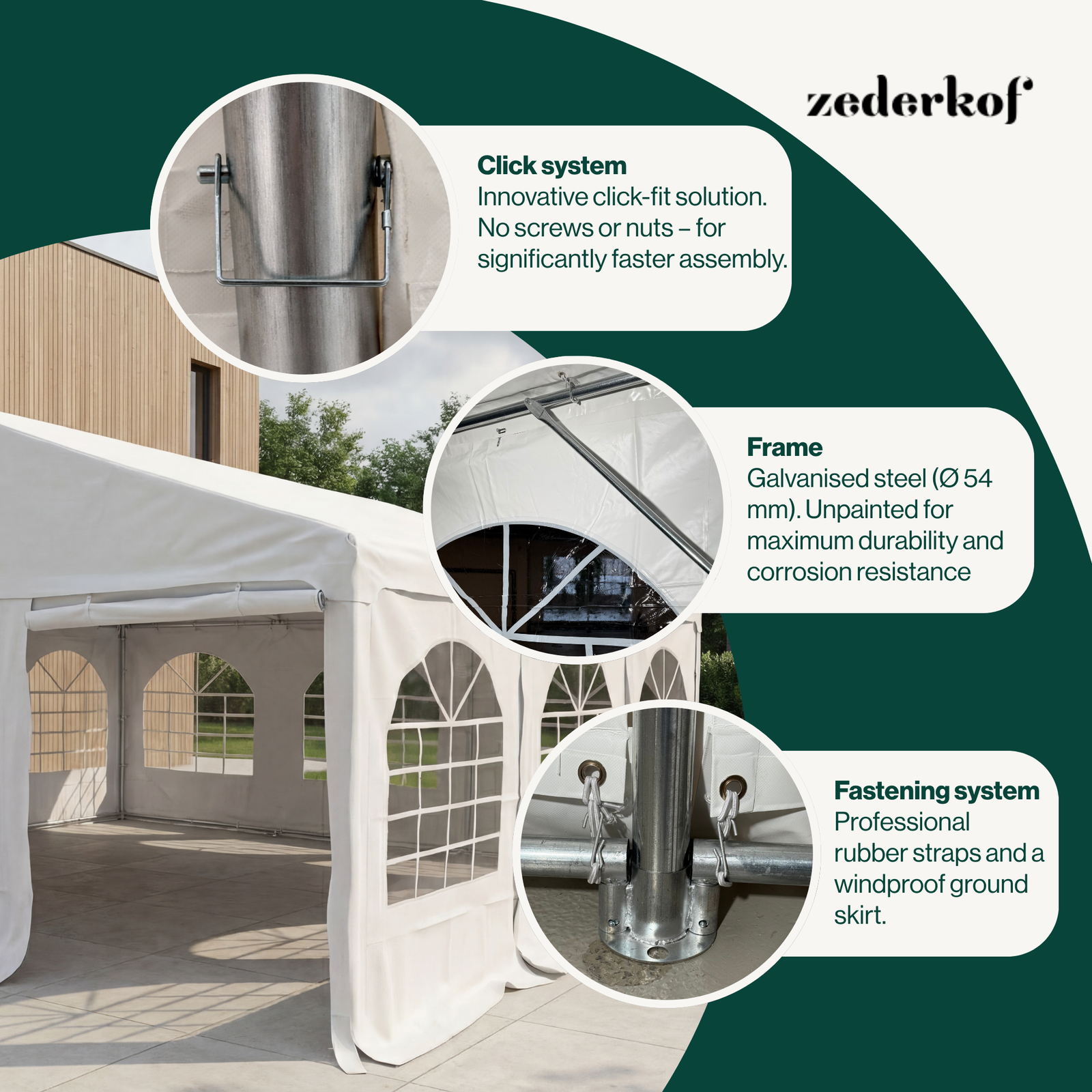 Tent for Events Komplet 6x6m