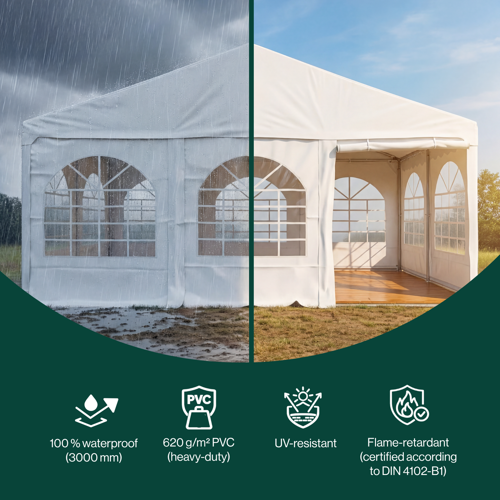 Tent for Events Komplet 6x12m