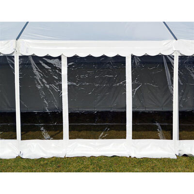 Side 2,2m hvid - kd/dør - panorama, hvid PVC
