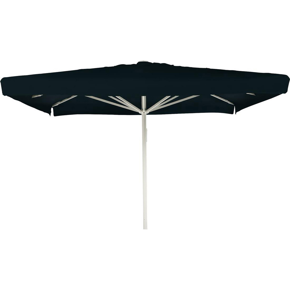 Kæmpeparasol 5x5m polyester m/frisekant