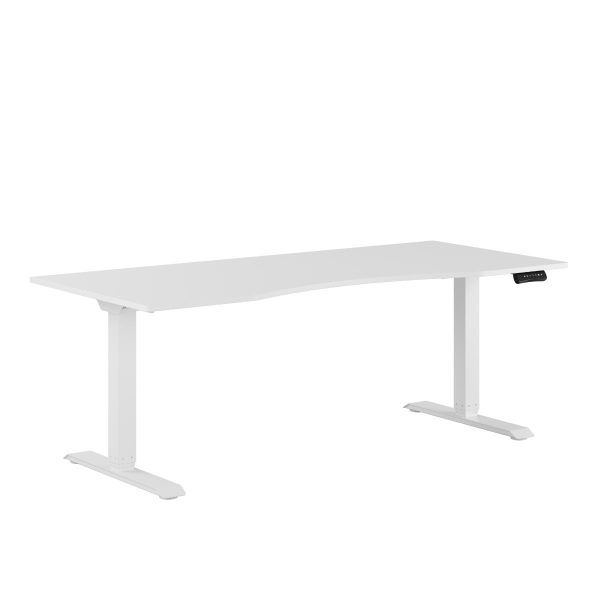 Premium Hæve/Sænkebord m/2 motorer og maveudtag 180x80cm